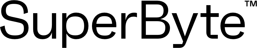 Black superbyte logo